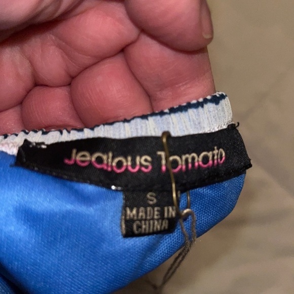 Jealous Tomato Strapless Tube Top Size Small - Picture 4 of 11